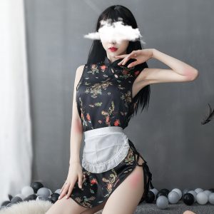 纯欲复古民国风制服诱惑套装古风旗袍 - 图片 3