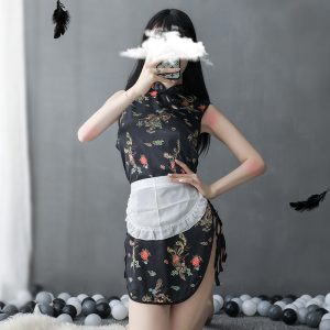 纯欲复古民国风制服诱惑套装古风旗袍 - 图片 2