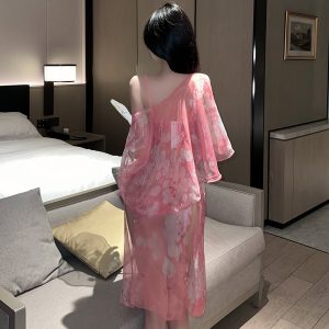 诱惑古风情趣汉服樱花睡衣制服套装 - 图片 5