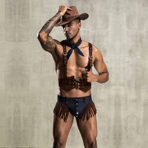 JSY男士牛仔服欧美个性情趣制服诱惑 - 图片 5