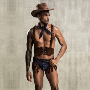 JSY男士牛仔服欧美个性情趣制服诱惑 - 图片 3