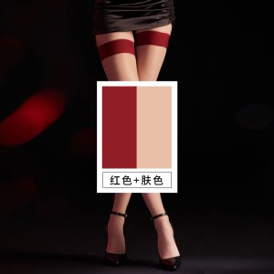 过膝极光马油袜丝滑长筒黑丝 - 图片 6