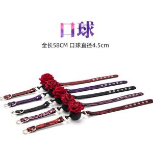 玫瑰花口球sm道具