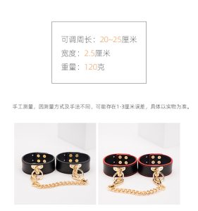 SM捆绑真皮脚铐 - 图片 3