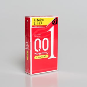 冈本001日本原装安全套3只装L码