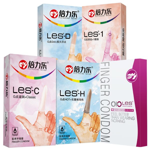倍力乐LES女同专用手指安全套
